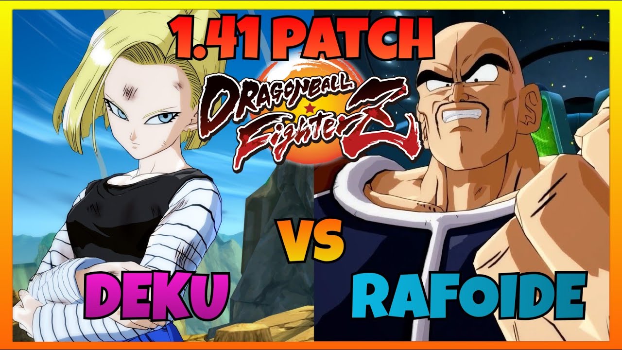 DBFZ 1.41 - DEKU vs RAFOIDE gameplays (Adult Gohan, S Broly, Android 18 vs Baby 2, Nappa, Krillin)