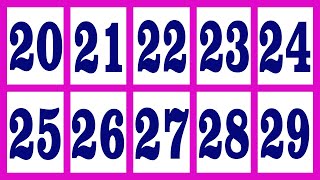 Learning Numbers Names 20 to 29 With Picture | Twenty to Twenty Nine Numbers For Kids