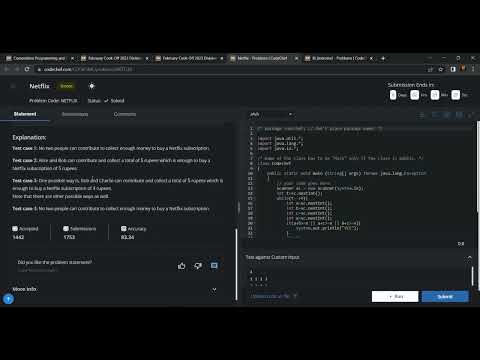 Netflix | Coding Contest | Codechef | JAVA | Codegood