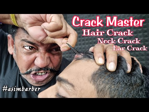 Asim Barber Magical Hair Cracking Head Massage For Your Relaxation ASMR | Loud Hair Cracking