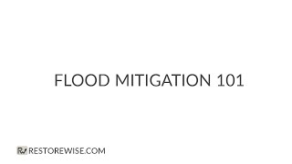 Flood Mitigation 101