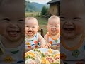 Cute Baby Eats Dumplings & Laughs Non-Stop 😍 | Adorable Baby Reaction #shorts #viral #cutebabies