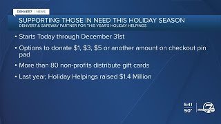 Donate to Holiday Helpings when you check out at Safeway