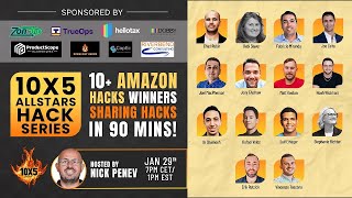 10X5 Allstars Hack Series Jan 29: 14 Amazon Wizards Sharing 14 Hacks in 1 Hour!