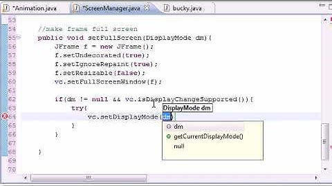 Java Game Development – 17 – Full Screen with Buffer Strategy