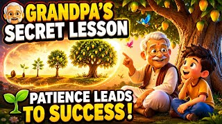 🌳 Grandpa's Secret Lesson | Patience Leads to Success! | Inspirational Moral Story#englishdna8