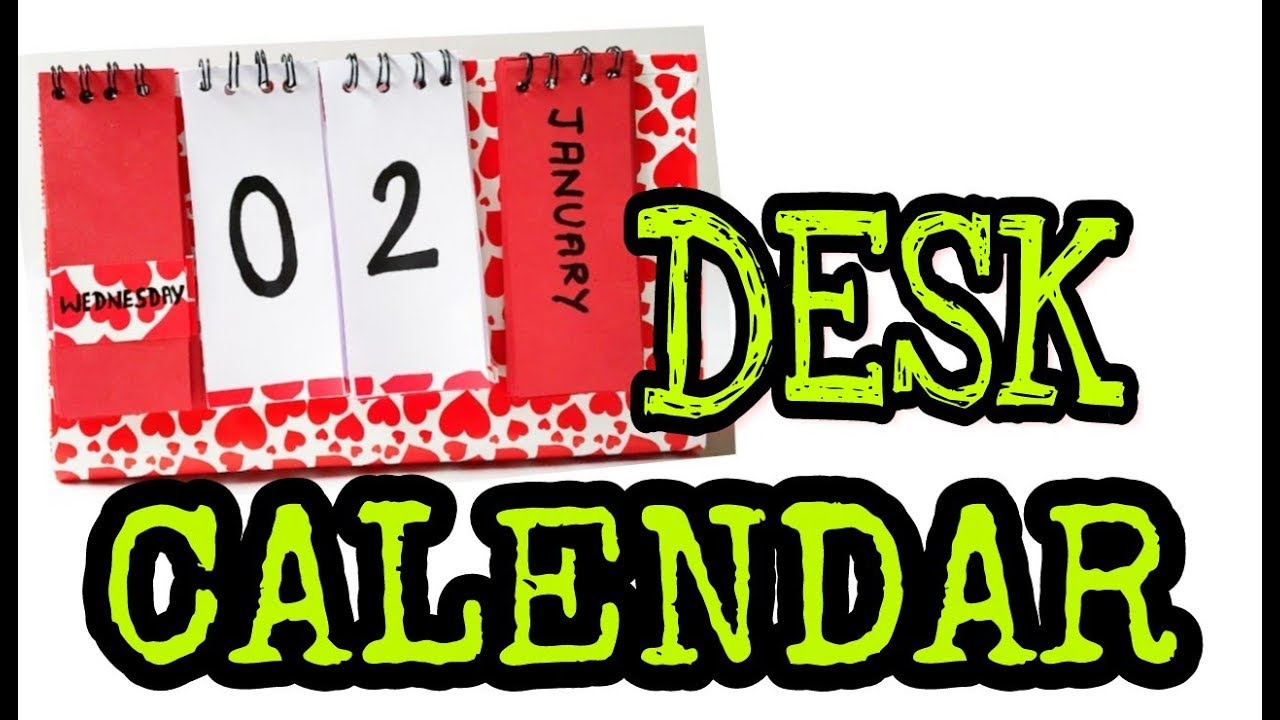DESK CALENDAR 2019| DIY