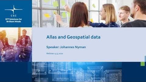 Webinar: Allas and Geospatial data