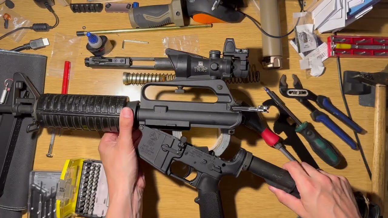 VFC M733 Barrel disassembly and hopup rubber replacement (Airsoft)