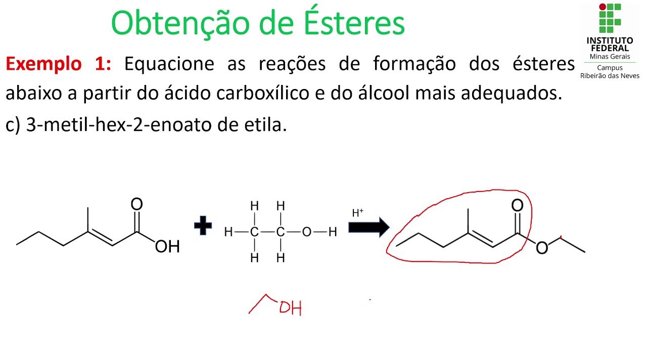 Química Orgânica - Esterificação, hidrólise de ésteres, saponificação e ...