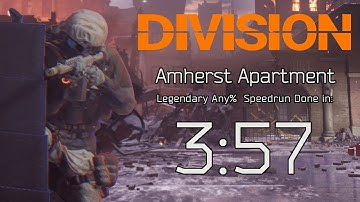 The Division 1 - WORLD RECORD - Amherst Apartment Any% Speedrun done in 3:57