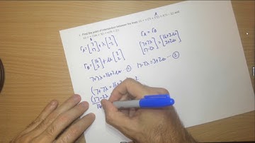 Vectors Part 1 D | Collision of particles and Intersection of Lines