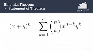 Binomial Theorem Part 2 - Statement of Theorem and Examples