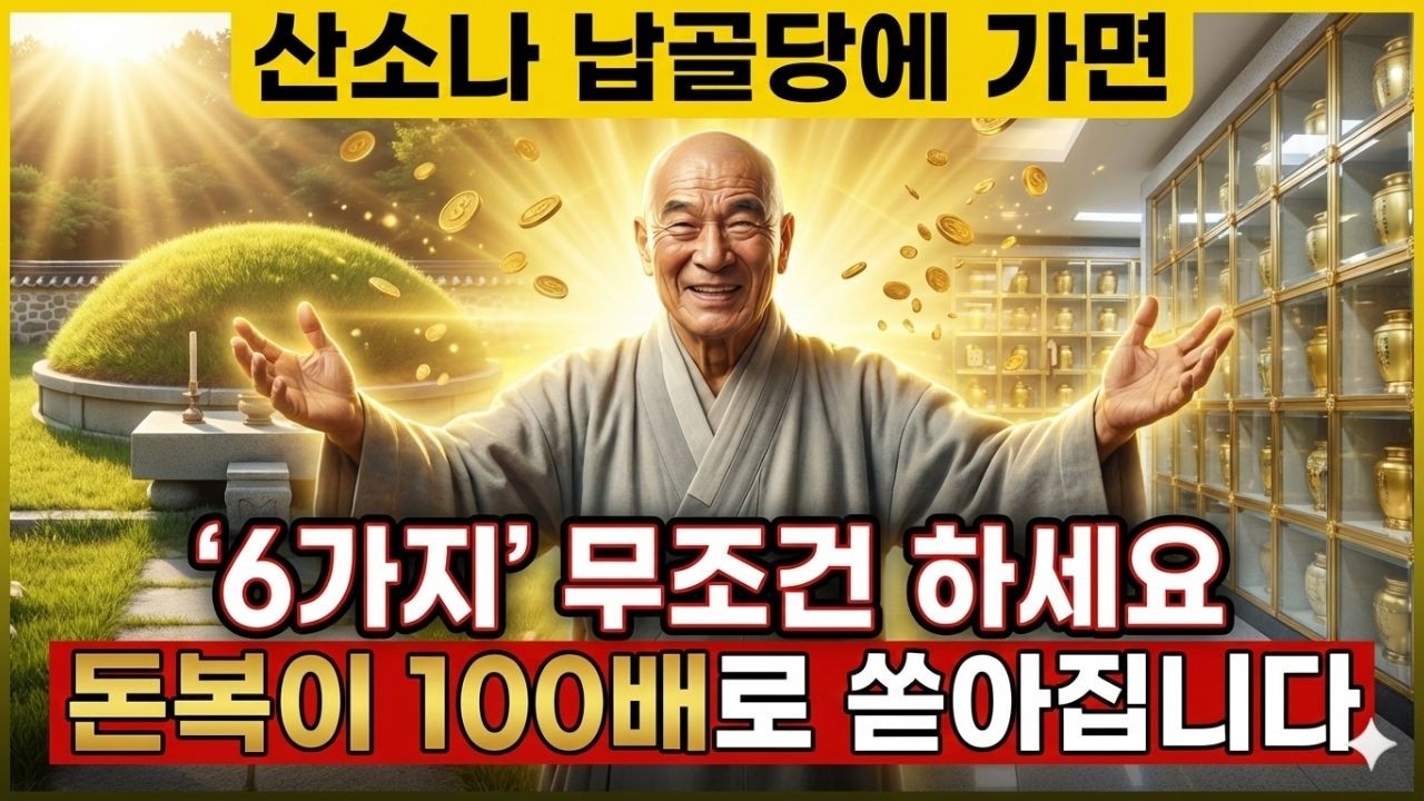 명절 설날 아침 산소 납골당 가서 이것 ‘6가지’는 무조건 하세요. 그래야 불행이 생기지 않고 조상님이 큰 복을 주십니다 | 재물운 | 설날 풍수 사주 운세 부처님 가피