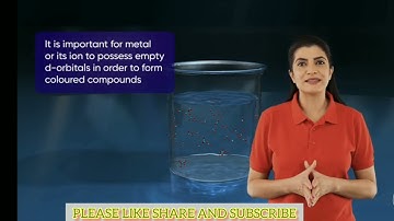 FORMATION OF COLOURED ION BY D BLOCK ELEMENTS | D BLOCK ELEMENTS