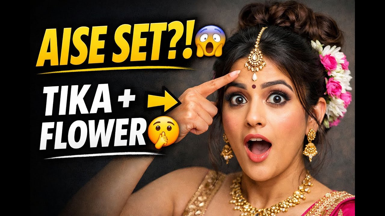 Messy Bun Hairstyle | Tika Kaise Set Kare & Real Flower Kaise Fix Kare