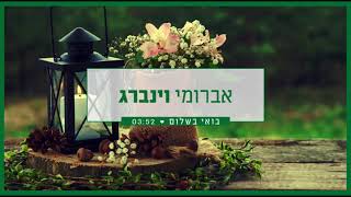 אברומי וינברג - בואי בשלום | Avrumi Weinberg