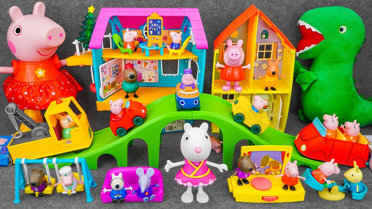 Peppa Pig ASMR | Satisfying with Unboxing Cute Peppa Pig Around Town Playset | Review Toys ASMR