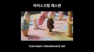 녹기 전에 게임 끝내야 하는 아이스크림 체스판 Ice Cream Chess: The Race Against Melting #Aiasmr