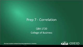Prep 7 - Correlation