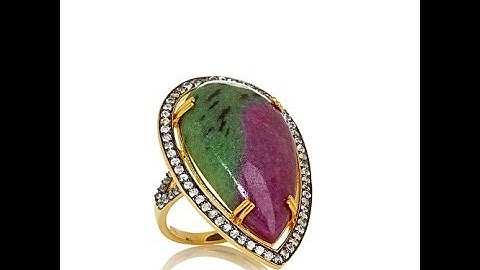 Rarities Ruby Zoisite and Multigem Earrings