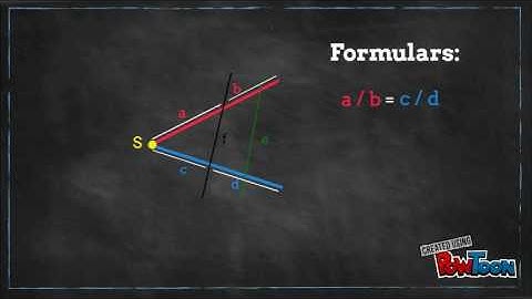 First intercept theorem explanation