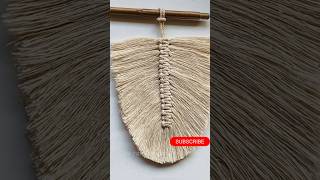 DIY Macrame leaf wall hanging. macrame crafts