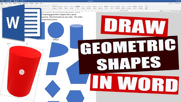 How to draw GEOMETRIC SHAPES in MS WORD | Microsoft Word Tutorial