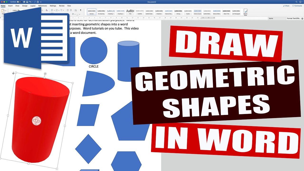 shapes assignment in ms word