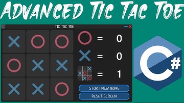 How to make Advanced Tic Tac Toe in C#? | Final Project | Visual Studio 2019 | C#