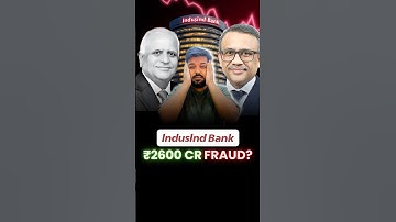 IndusInd Bank Stock CRASHES 27% After Massive Fraud Allegations! #shorts #trending #capiyushbafna