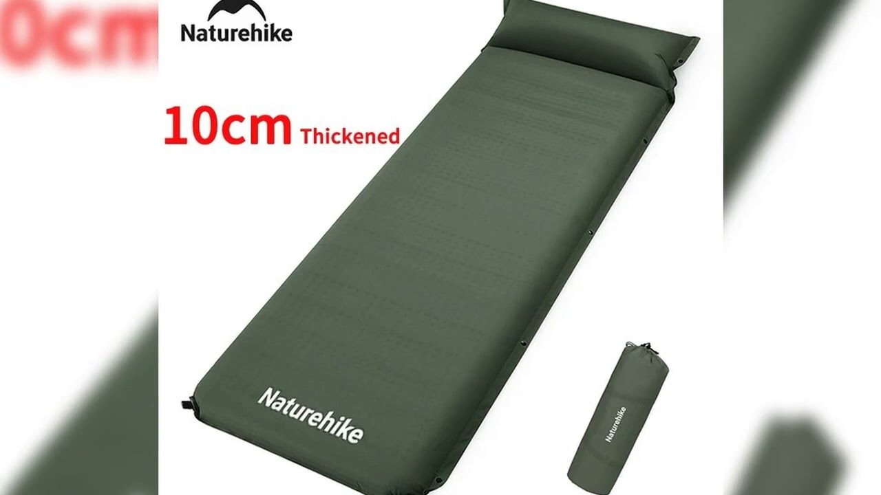 A must-have product! Naturehike 2025 New Camping Self Air Mattress 10cm Thicken Splicable Double A
