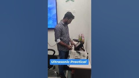 Ultrasonic Testing Practical One by One student