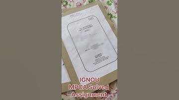 IGNOU MAPC Assignment (Ma in psychology) #IGNOU #ignousolvedassignment2025