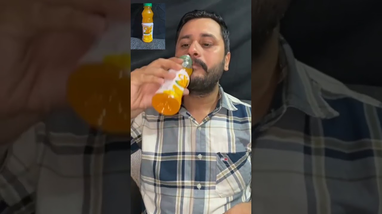 Slice Mango Flavour Drinking Challenge 😋| Subscribe Channel| 