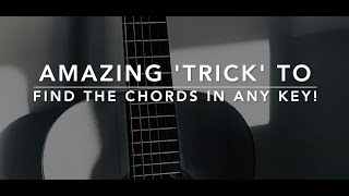 Find the Chords in any KEY Instantly!! EASY Guitar Method.