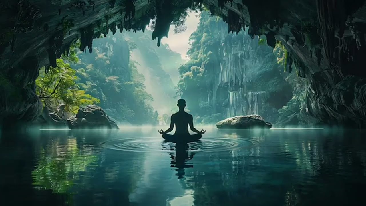 Hidden Water Cave 🌿 1 Hour Deep Meditation & Peaceful Ambient Music