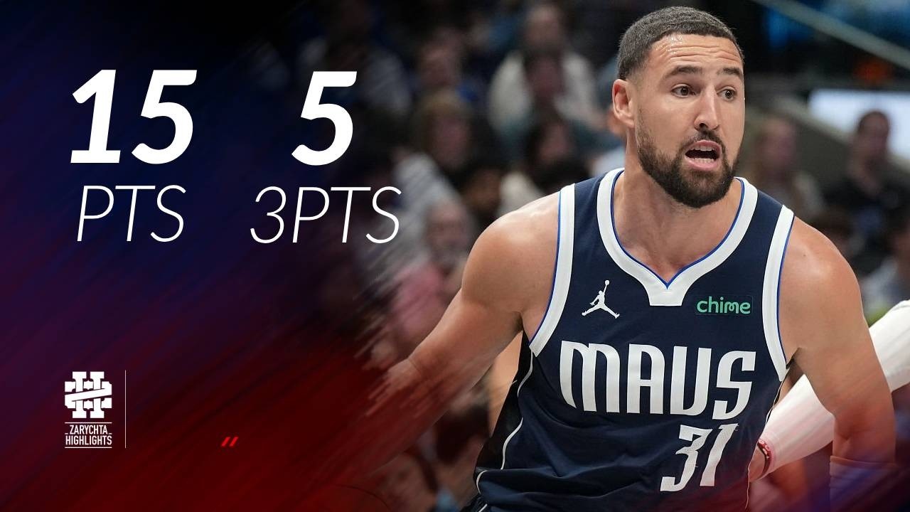 Klay Thompson 15 pts 5 threes vs Warriors 25/26 season