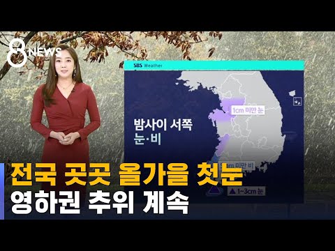 [날씨] 전국 곳곳 올가을 첫눈…영하권 추위 계속 / SBS