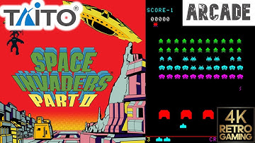 Space Invaders Part 2 Arcade ( Taito 1979 ) 4k Gameplay