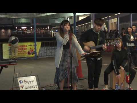 泡沫 | G.E.M. (Cover by Popguyz) @尖沙咀Busking (2017.01.06)