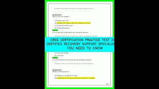 **CRSS Certification Practice Test 2026: Expert Exam Prep for Recovery Support Specialists**