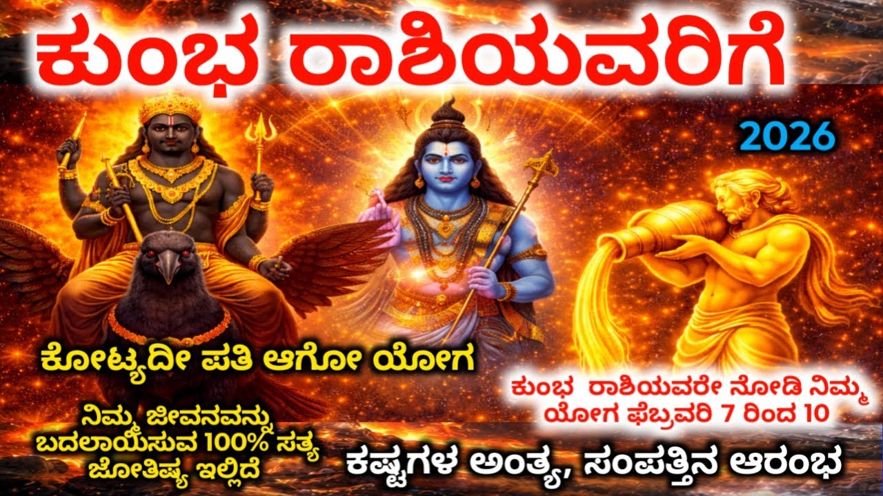ಕುಂಭ ರಾಶಿ :ಫೆಬ್ರವರಿ 7–10 ಈ 4 ದಿನಗಳು ನಿಮ್ಮ ಜೀವನ ತಿರುವು|ತಪ್ಪು ಮಾಡಿದ್ರೆ ನಷ್ಟ |ದೇವರ ಸೂಚನೆ |Kumbha rashi