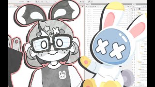 [Vtuber] Rigging my Doodle Model! - head and body angles full process