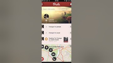 Path app menu animation