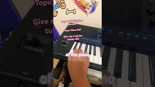 Learning the BASS CLEF on piano #piano #bass #shorts #bassclef #simplypiano o