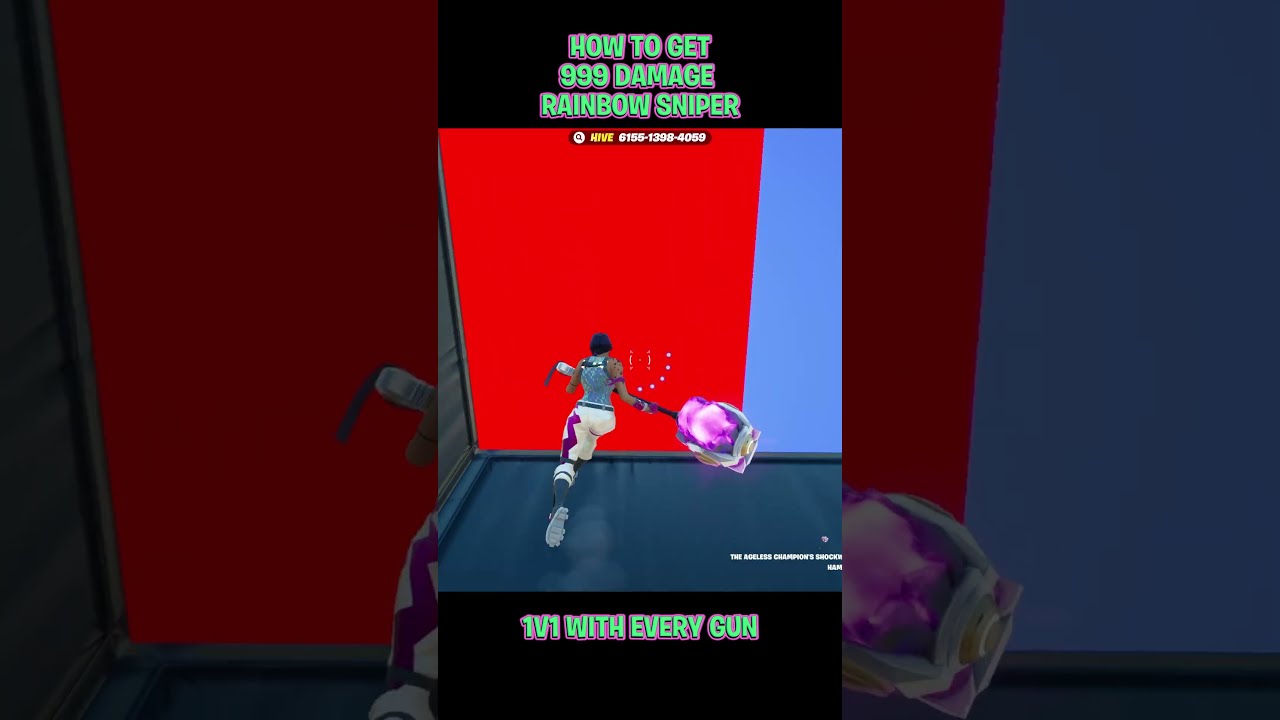 HOW TO UNLOCK THE RAINBOW SNIPER IN 1V1 WITH EVERY GUN PART 2 
