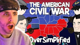 British Guy Reacts To The American Civil War - Oversimplified Part 1