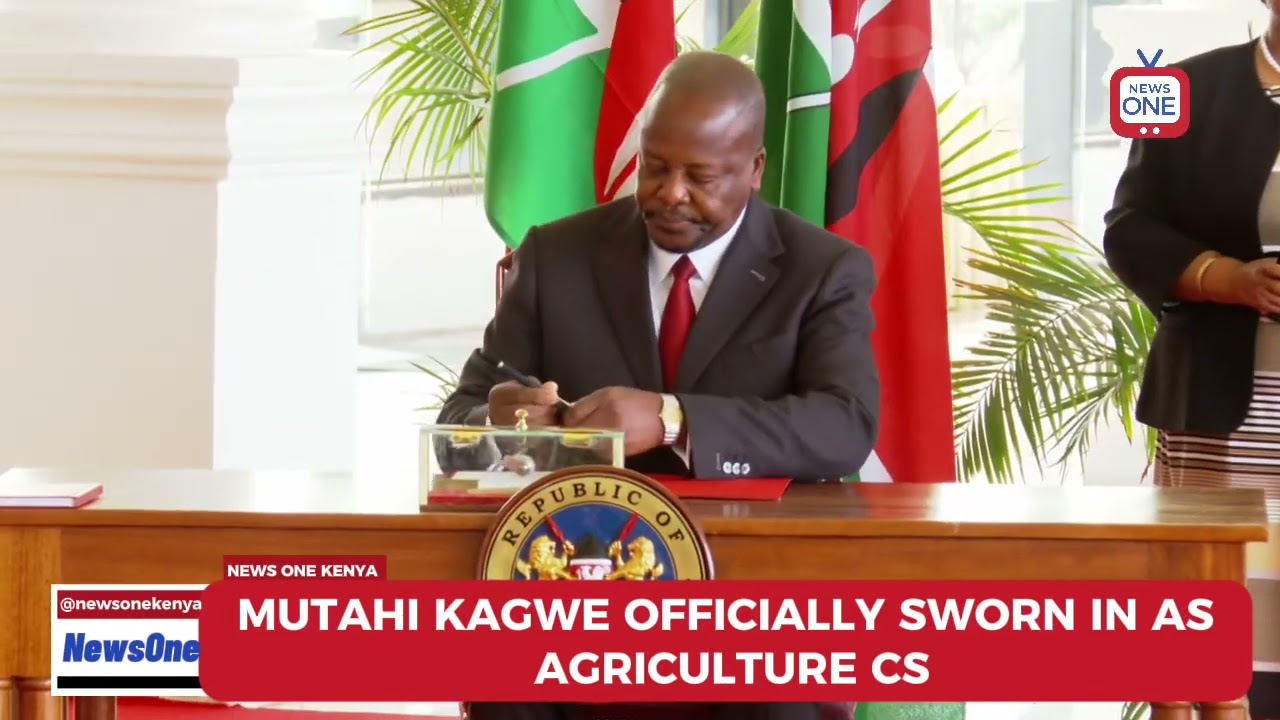 Mutahi Kagwe Takes Oath as CS for Agriculture & Livestock