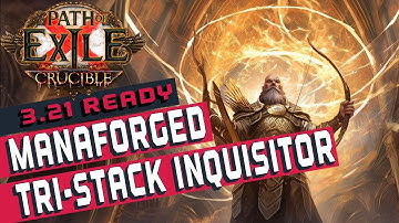 [3.21]Manaforged Arrow Attribute Stacking Inquisitor Path of Exile Build Guide